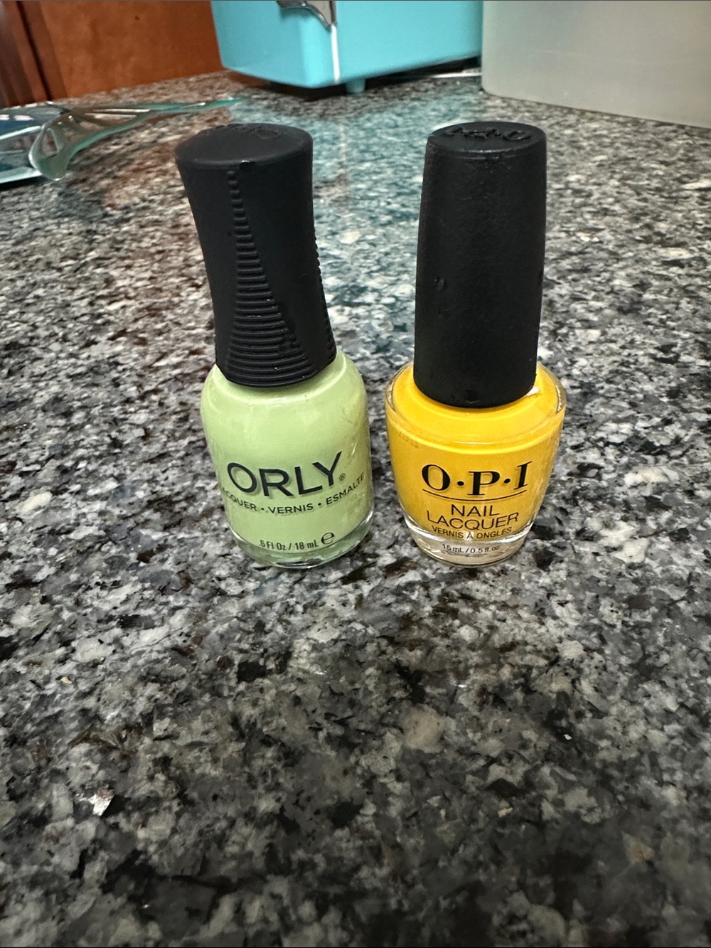 OPI Yellow Nail Lacquer — Bright Sunny Yellow, Orly green nail lacquer